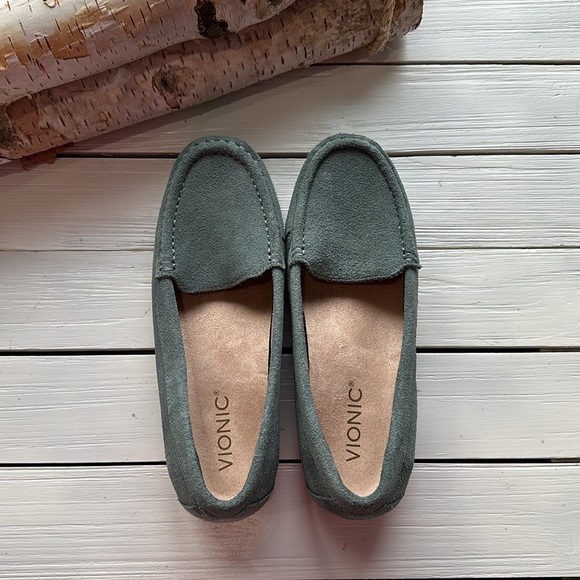 Vionic Debbie Suede Loafer Blue Grey size 7 - Picture 2 of 7